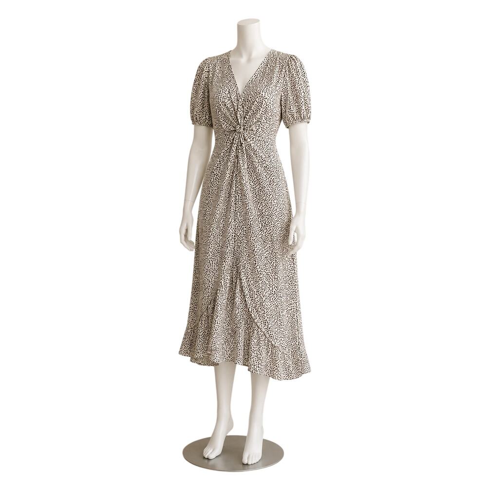 Vintage 1970's Coco of California mermaid skirt animal print keyhole dress
